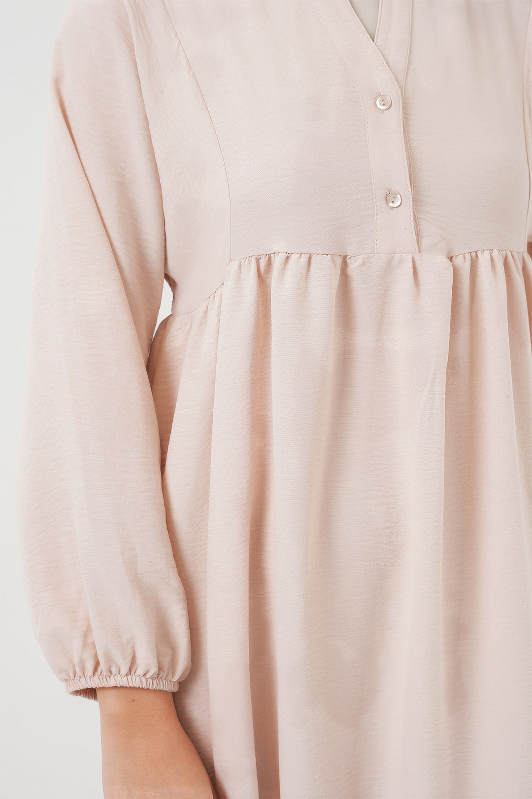 Bigdart Robe Longue Femme Modeste 2525 - Crème