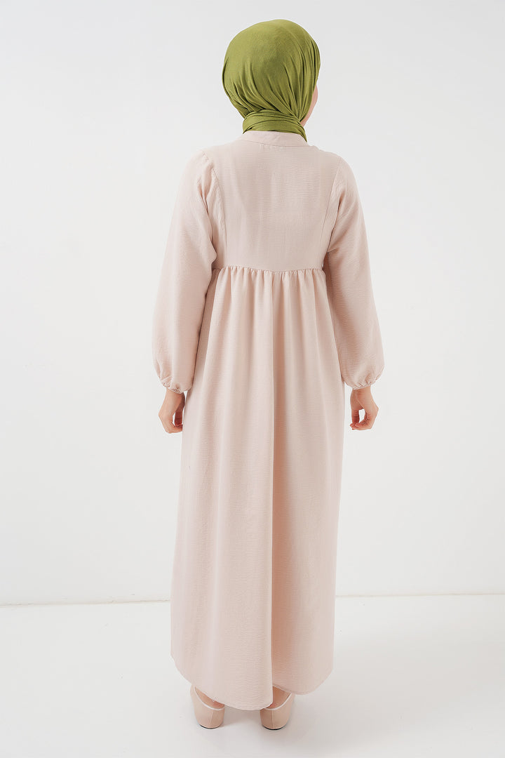 Bigdart Robe Longue Femme Modeste 2525 - Crème