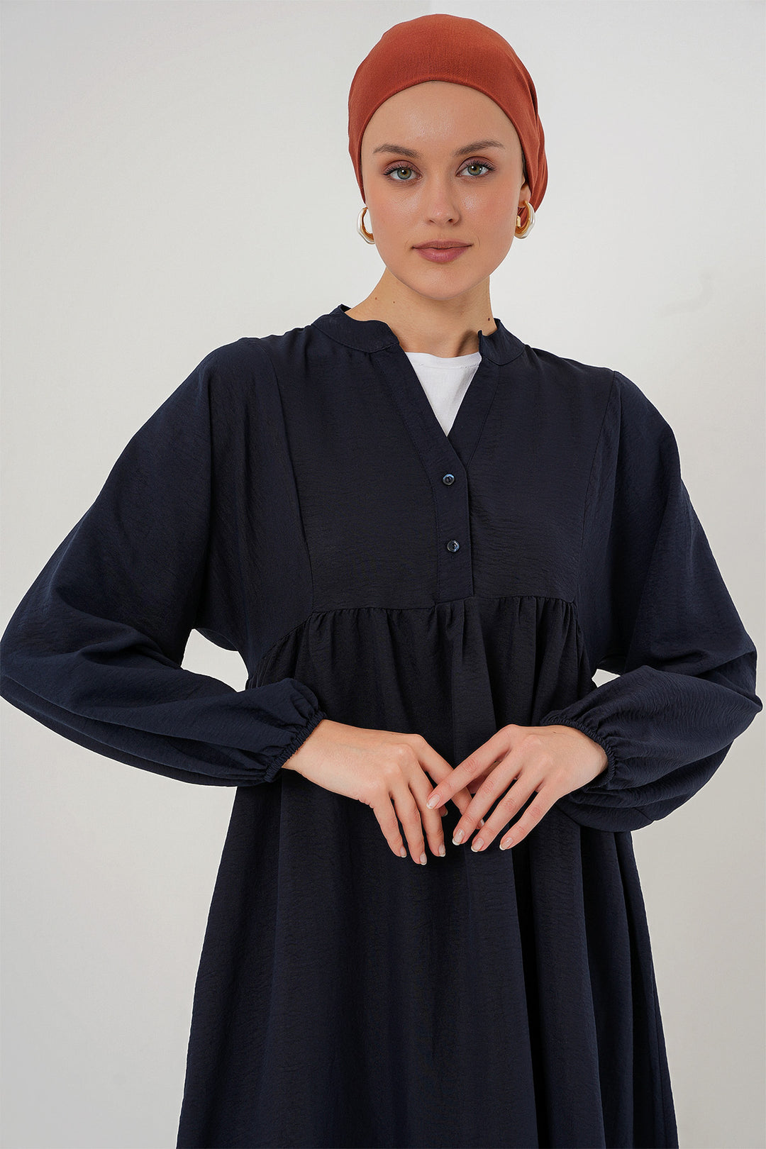 Bigdart Robe longue de mode pour femme 2525 - Bleu marine