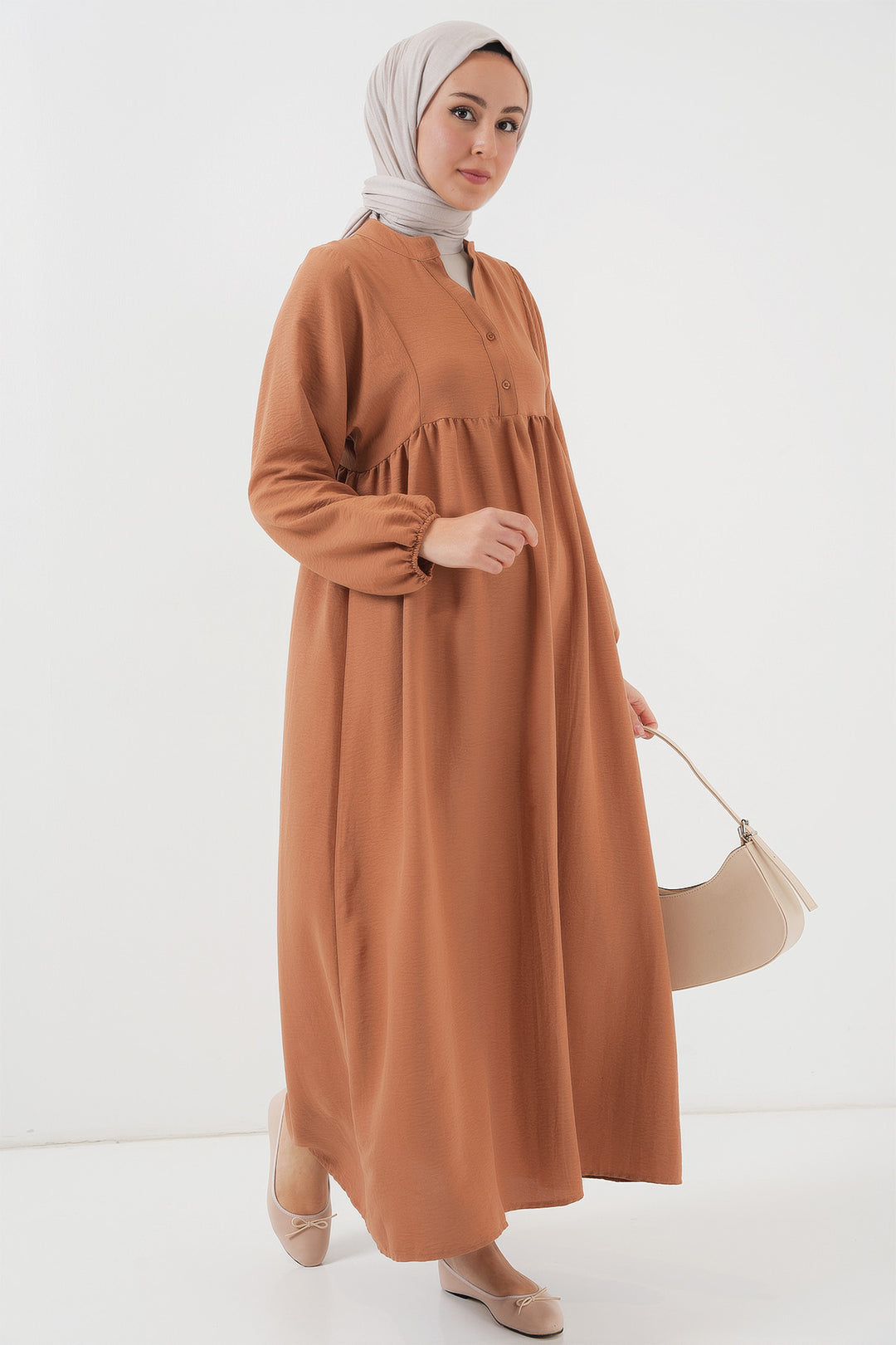 Bigdart Robe longue de hijab pour femme 2525 - Tabacc