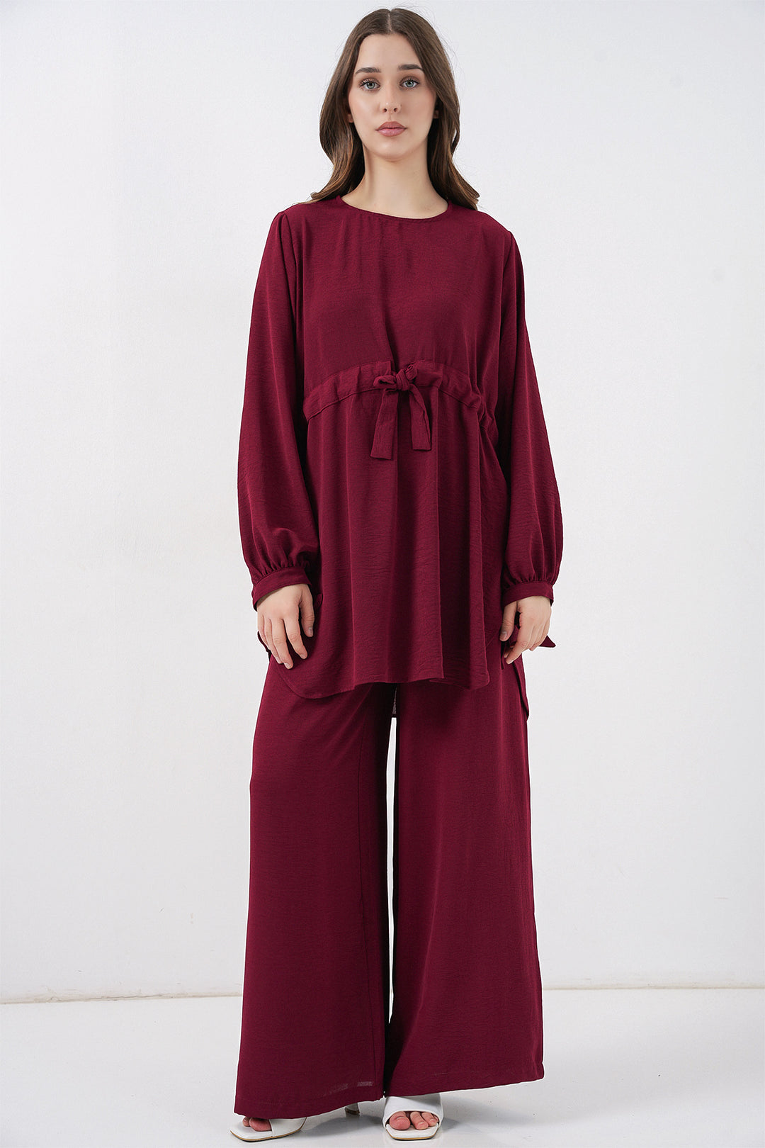 Bigdart Ensemble Tunique Pantalon Long Femme 6719 - Bordeaux