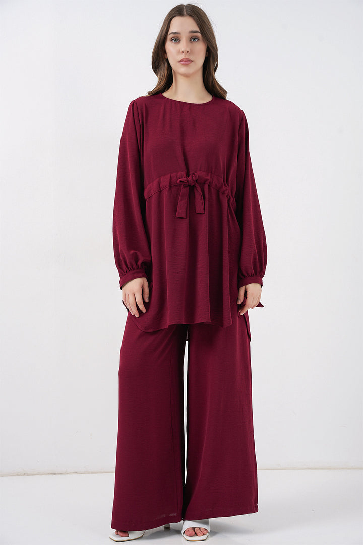 Bigdart Ensemble Tunique Pantalon Long Femme 6719 - Bordeaux
