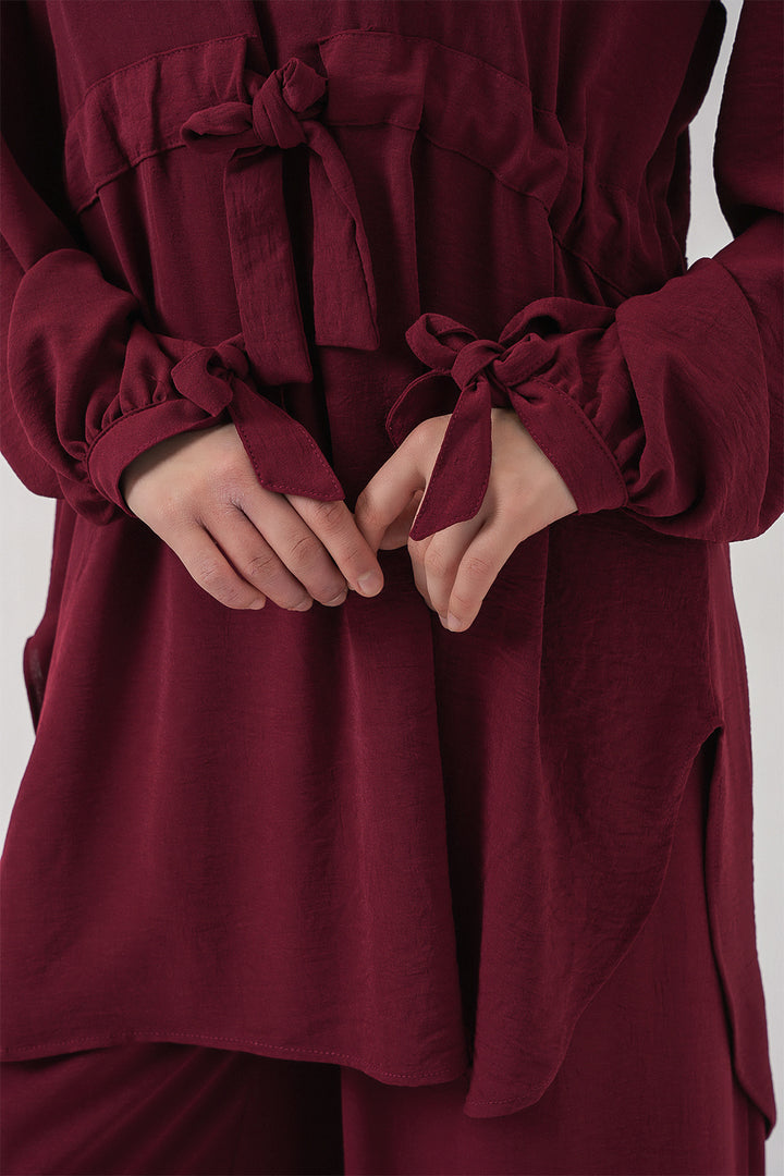 Bigdart Ensemble Tunique Pantalon Long Femme 6719 - Bordeaux