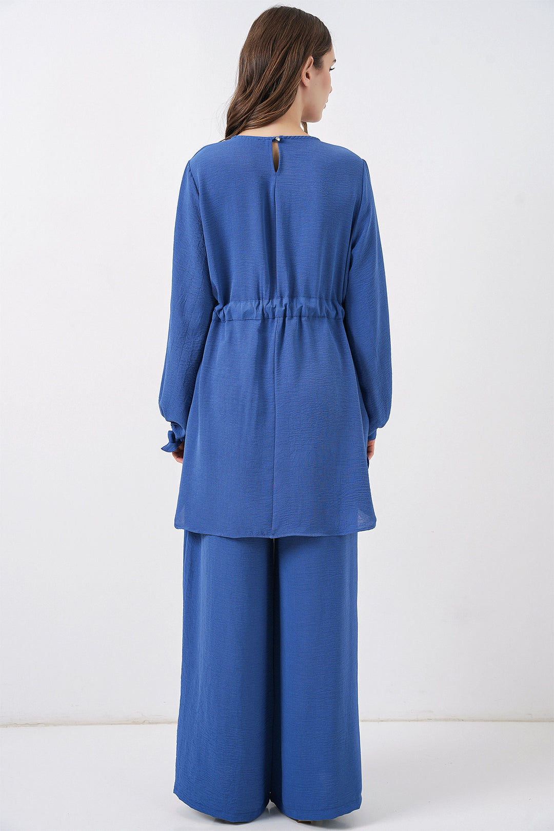 Bigdart Ensemble tunique longue et pantalon pour femme 6719 - Indigo