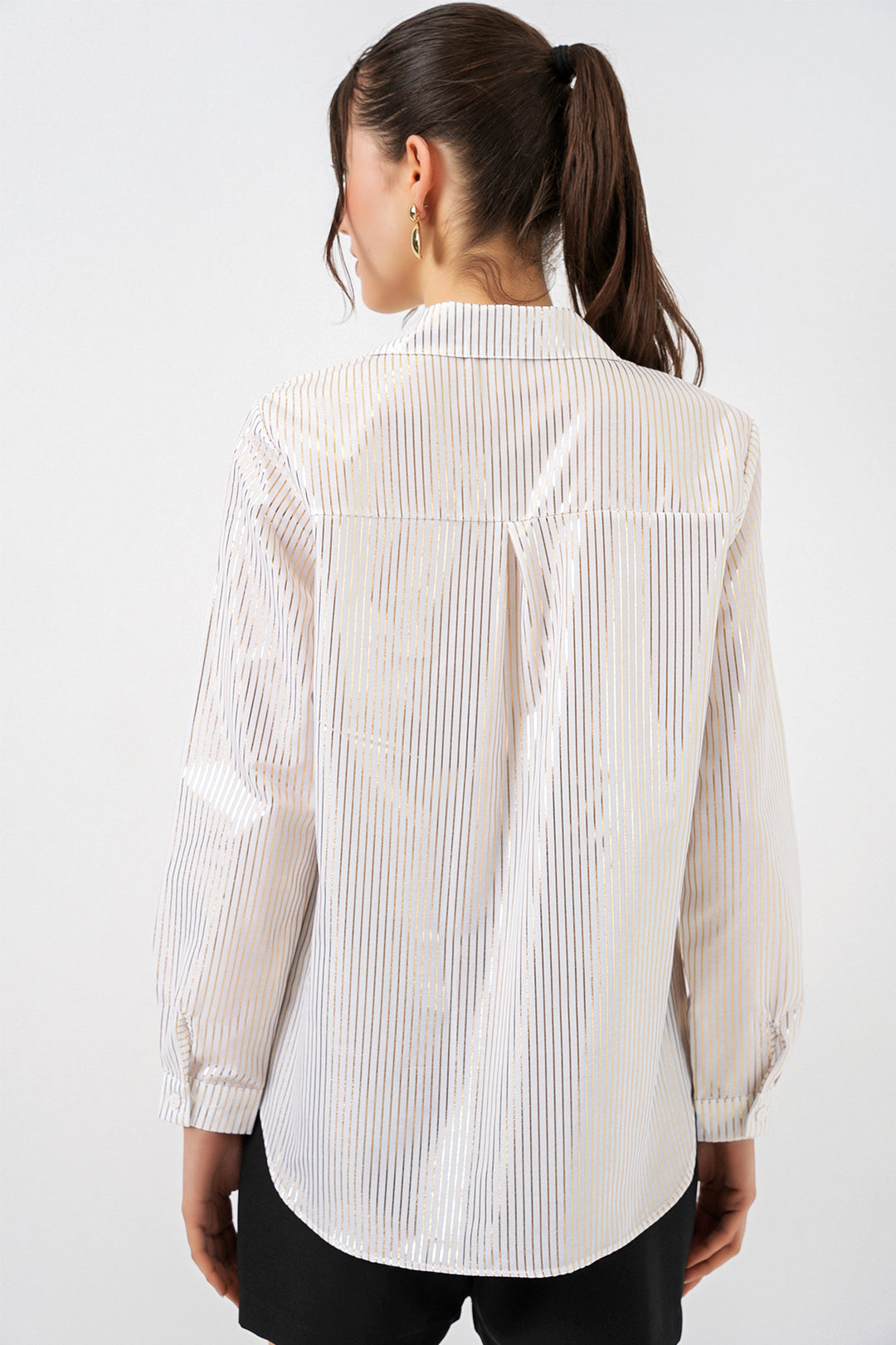 Bigdart Chemisier à motif doré femme 20253 - Doré