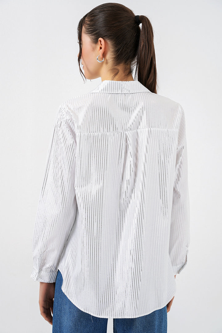 Bigdart Chemisier à motif doré femme 20253 - Argent