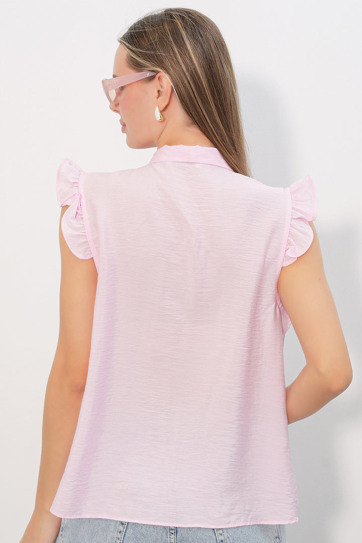 Bigdart Chemise sans manches avec détail de col à nouer femme 40038 - Rose