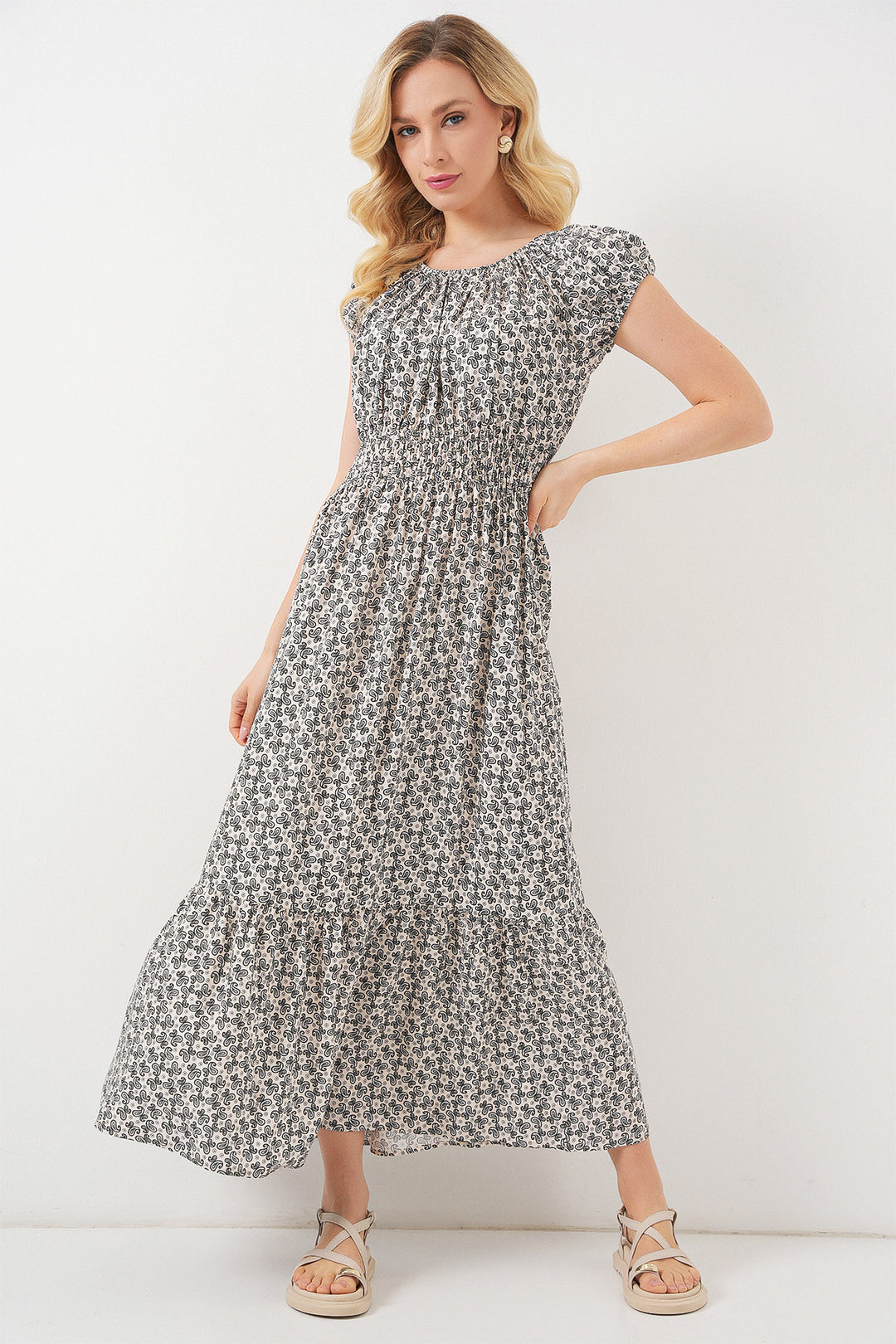 Bigdart Robe femme à col froncé 2544 - Noir