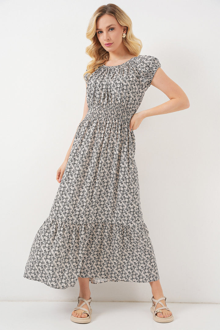 Bigdart Robe femme à col froncé 2544 - Noir