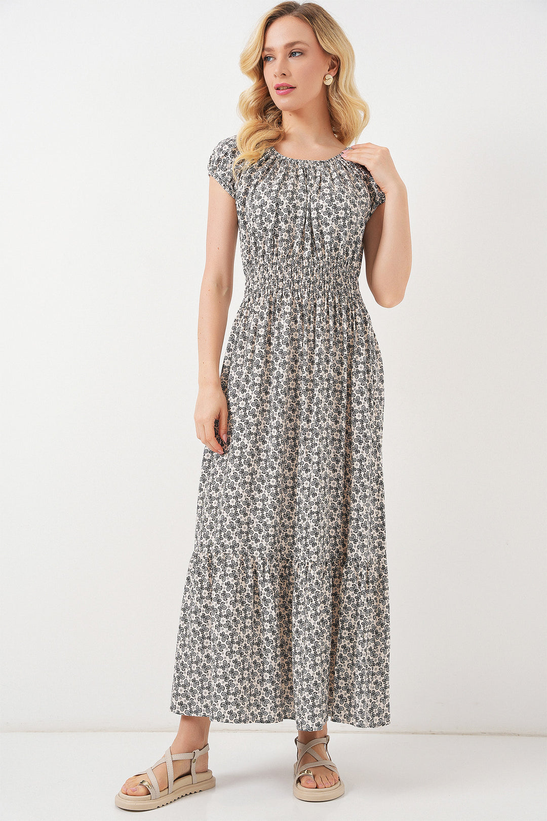 Bigdart Robe femme à col froncé 2544 - Noir