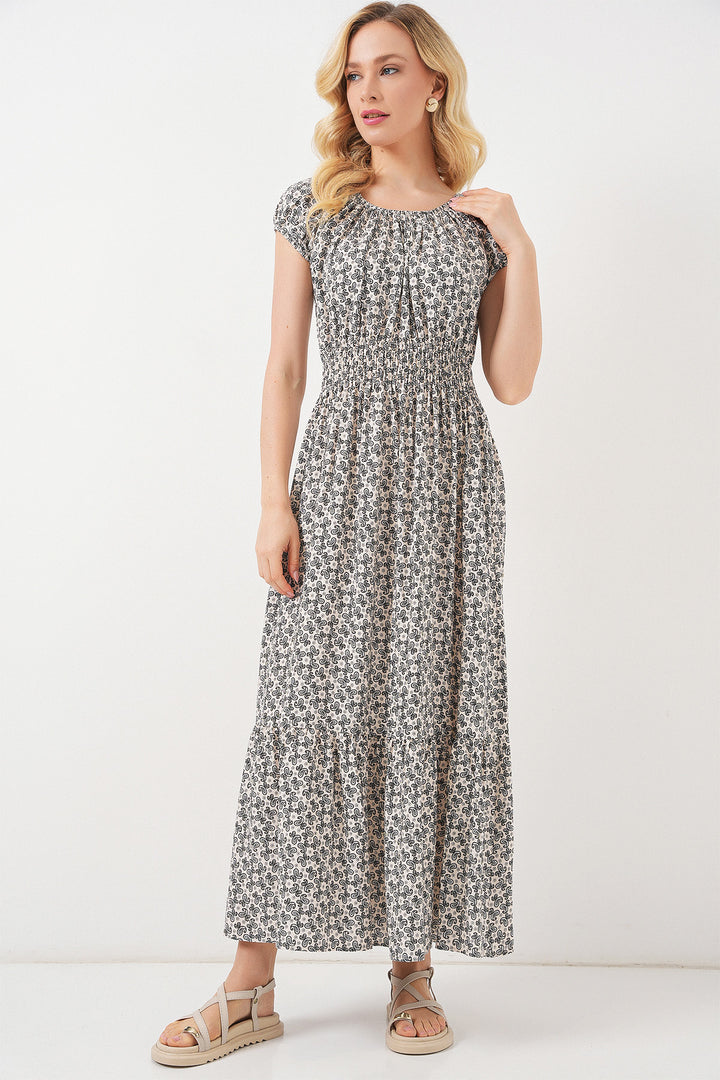 Bigdart Robe femme à col froncé 2544 - Noir