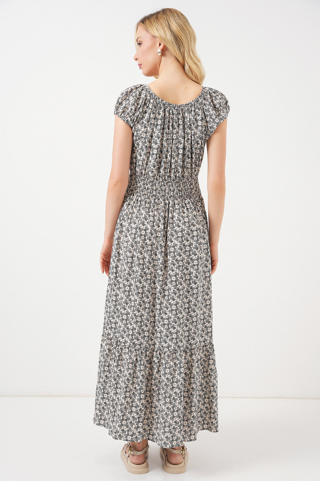 Bigdart Robe femme à col froncé 2544 - Noir