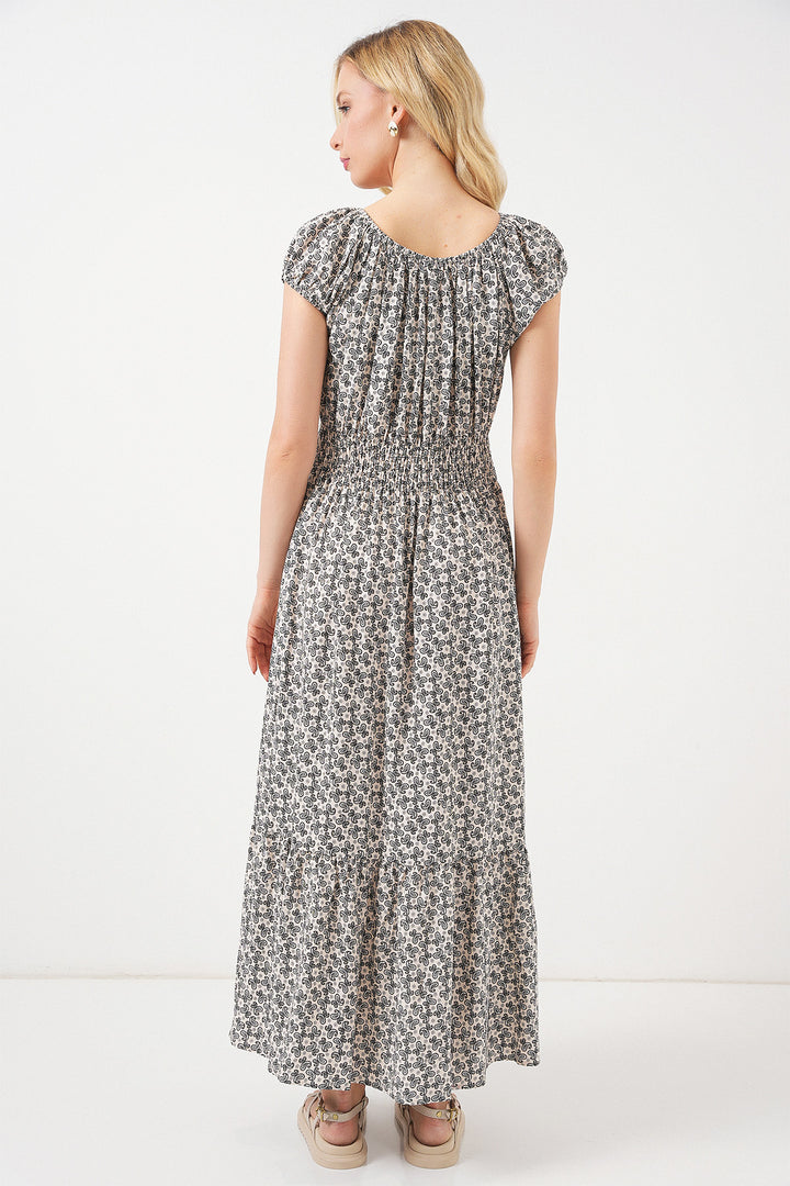 Bigdart Robe femme à col froncé 2544 - Noir