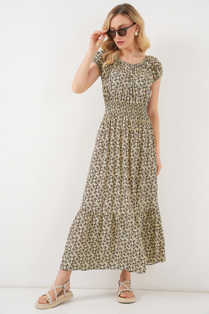 Bigdart Robe femme à col froncé 2544 - Vert olive