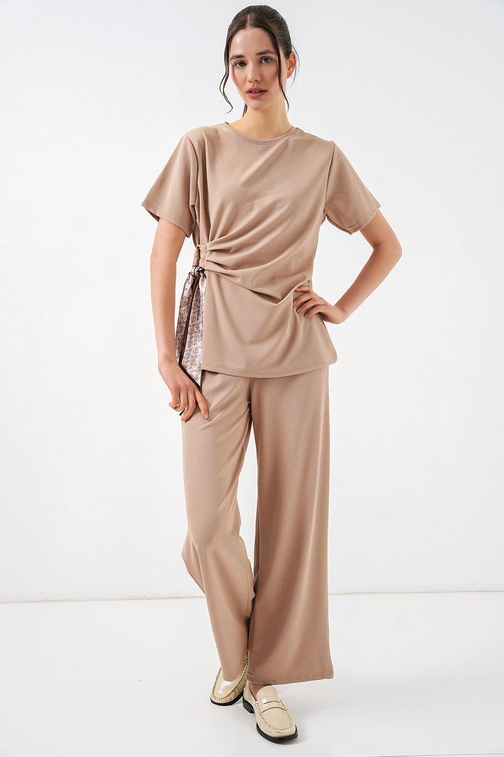 Bigdart Ensemble à nouer sur le côté femme 30104 - Beige
