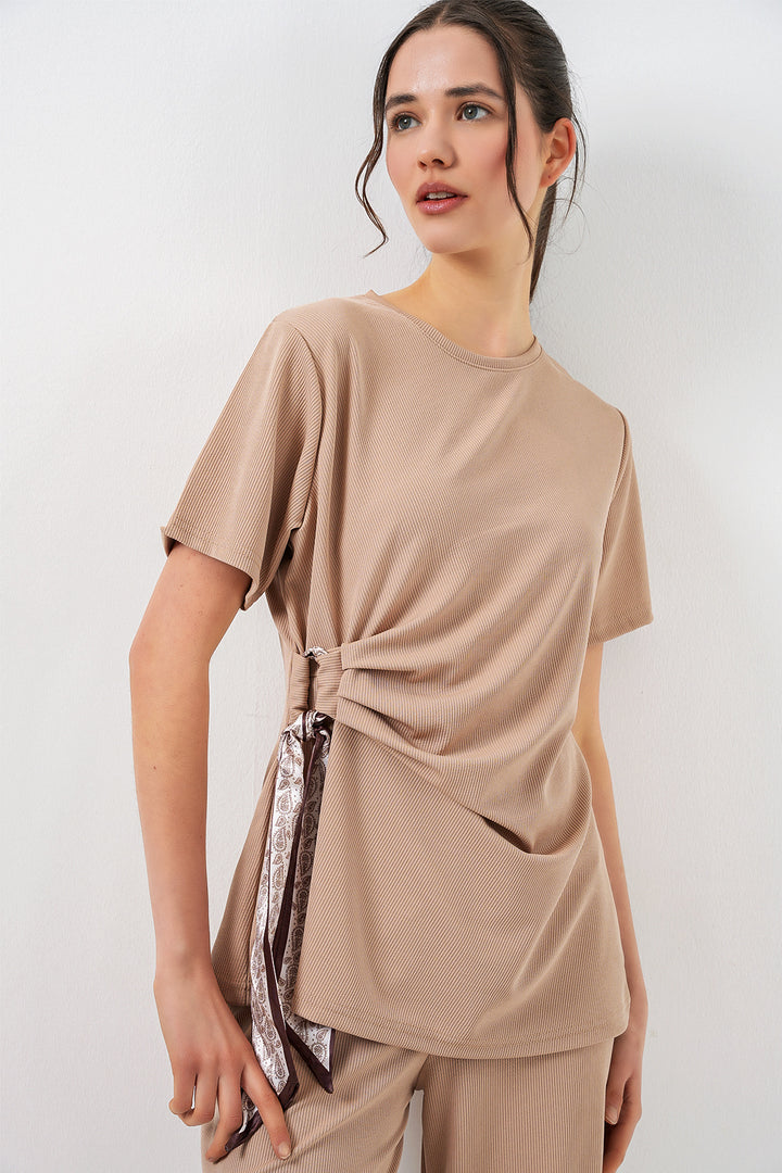 Bigdart Ensemble à nouer sur le côté femme 30104 - Beige