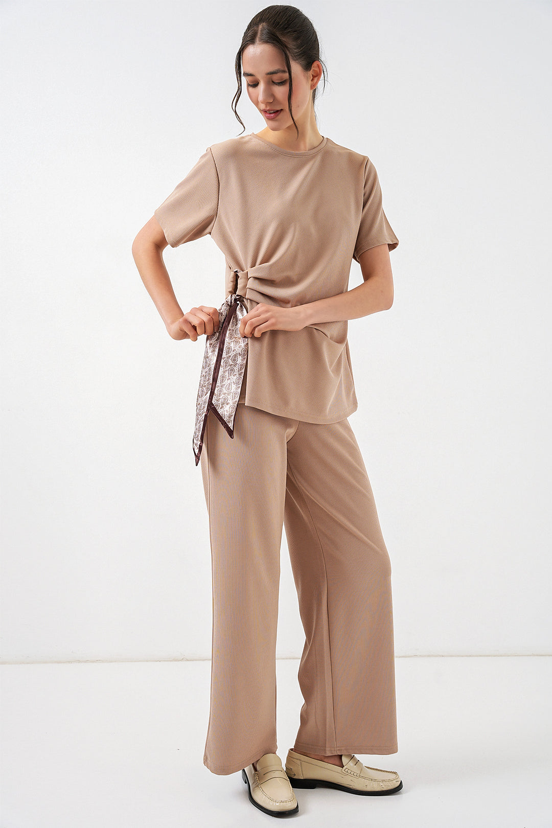 Bigdart Ensemble à nouer sur le côté femme 30104 - Beige