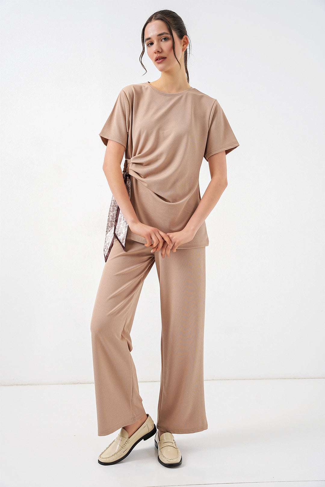 Bigdart Ensemble à nouer sur le côté femme 30104 - Beige
