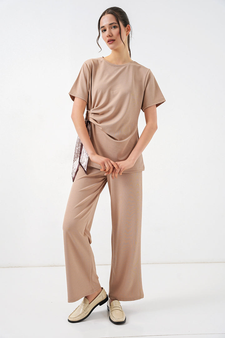 Bigdart Ensemble à nouer sur le côté femme 30104 - Beige