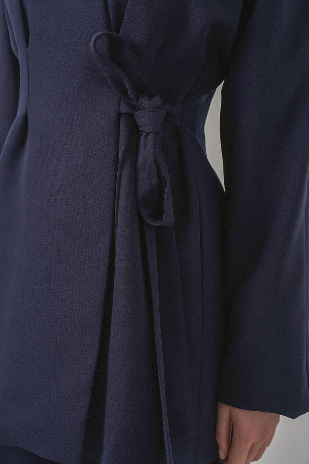 Bigdart Veste Pantalon Femme à Nouer sur le Côté 30099 - Bleu marine
