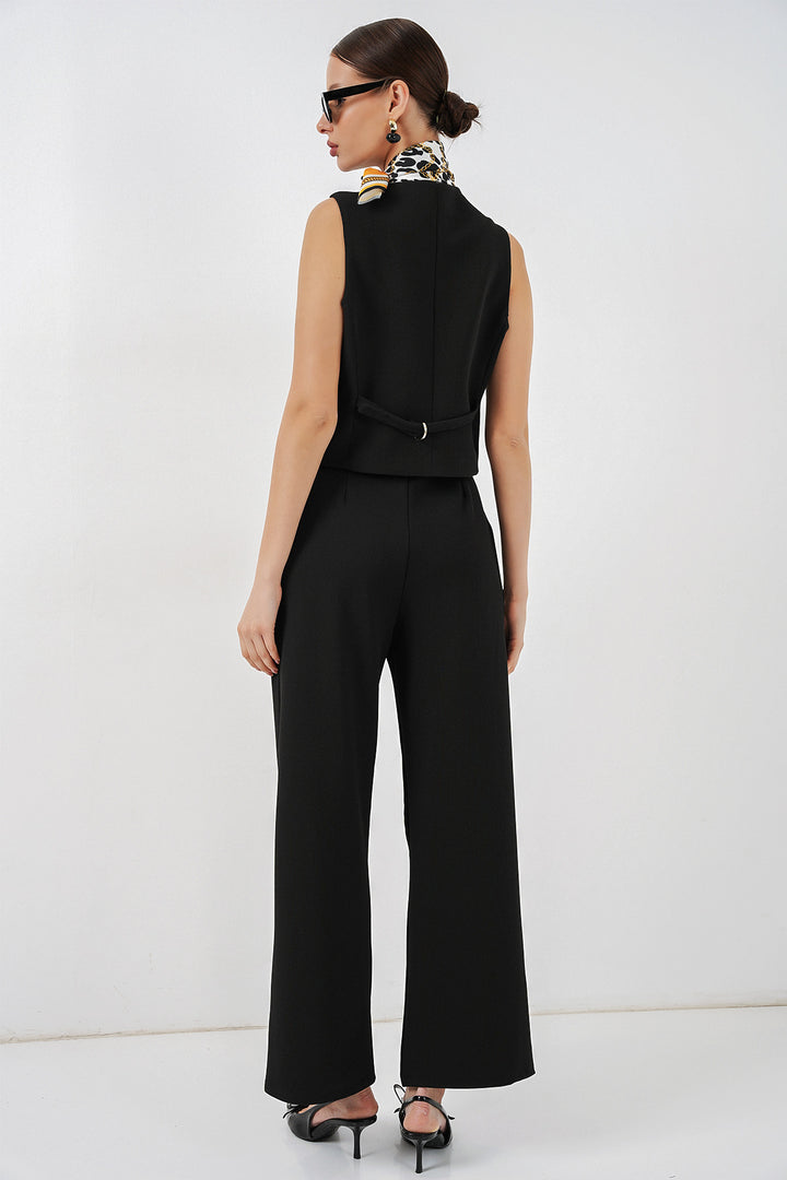 Bigdart Ensemble gilet pantalon femme 30091 - Noir