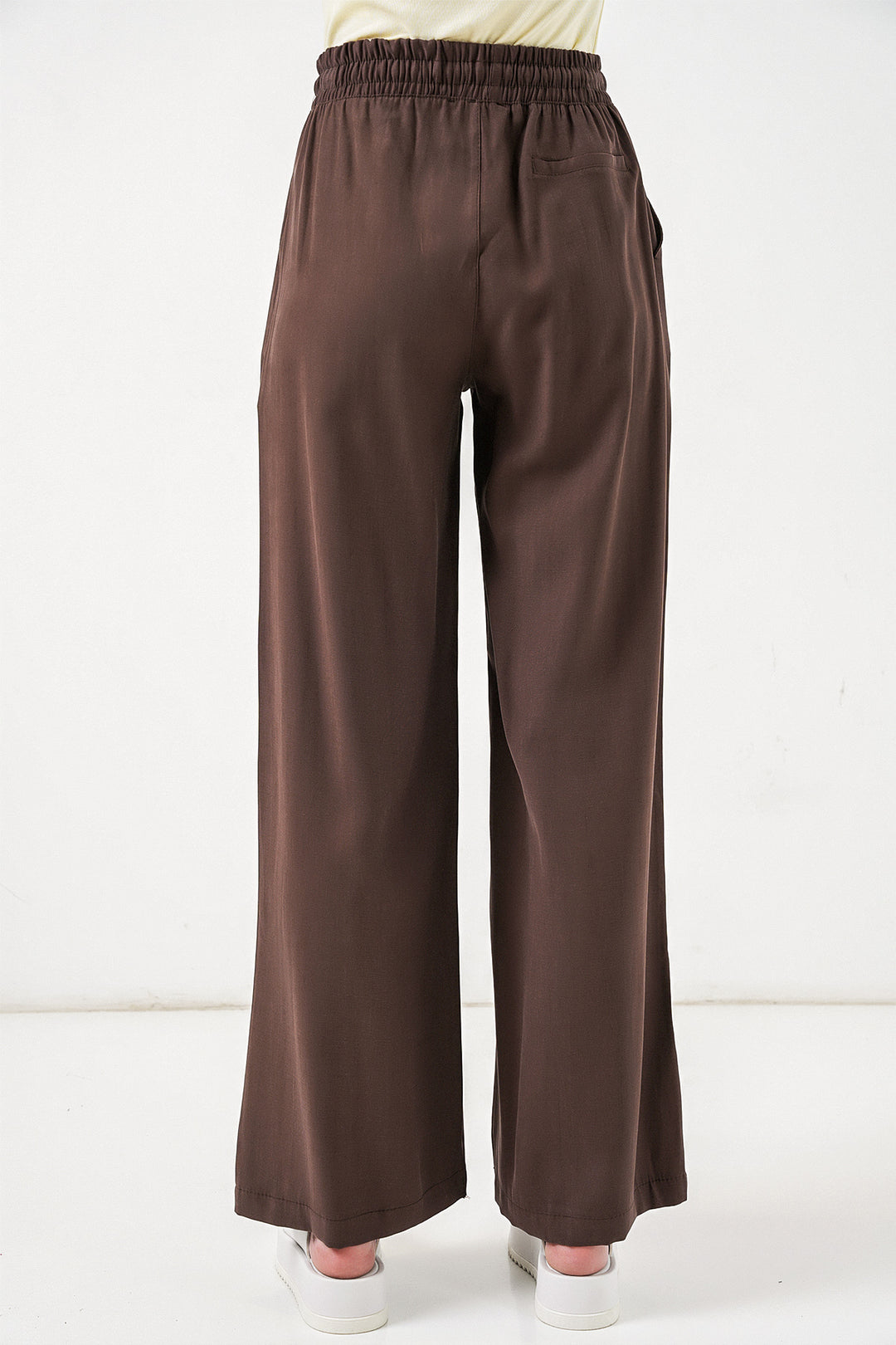 Bigdart Pantalon Femme Taille Haute Pattes d'Éléphant 30097 - Marron clair