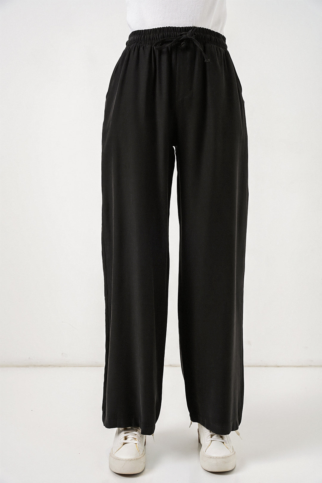 Bigdart Pantalon Femme Taille Haute Pattes d'Éléphant 30097 - Noir