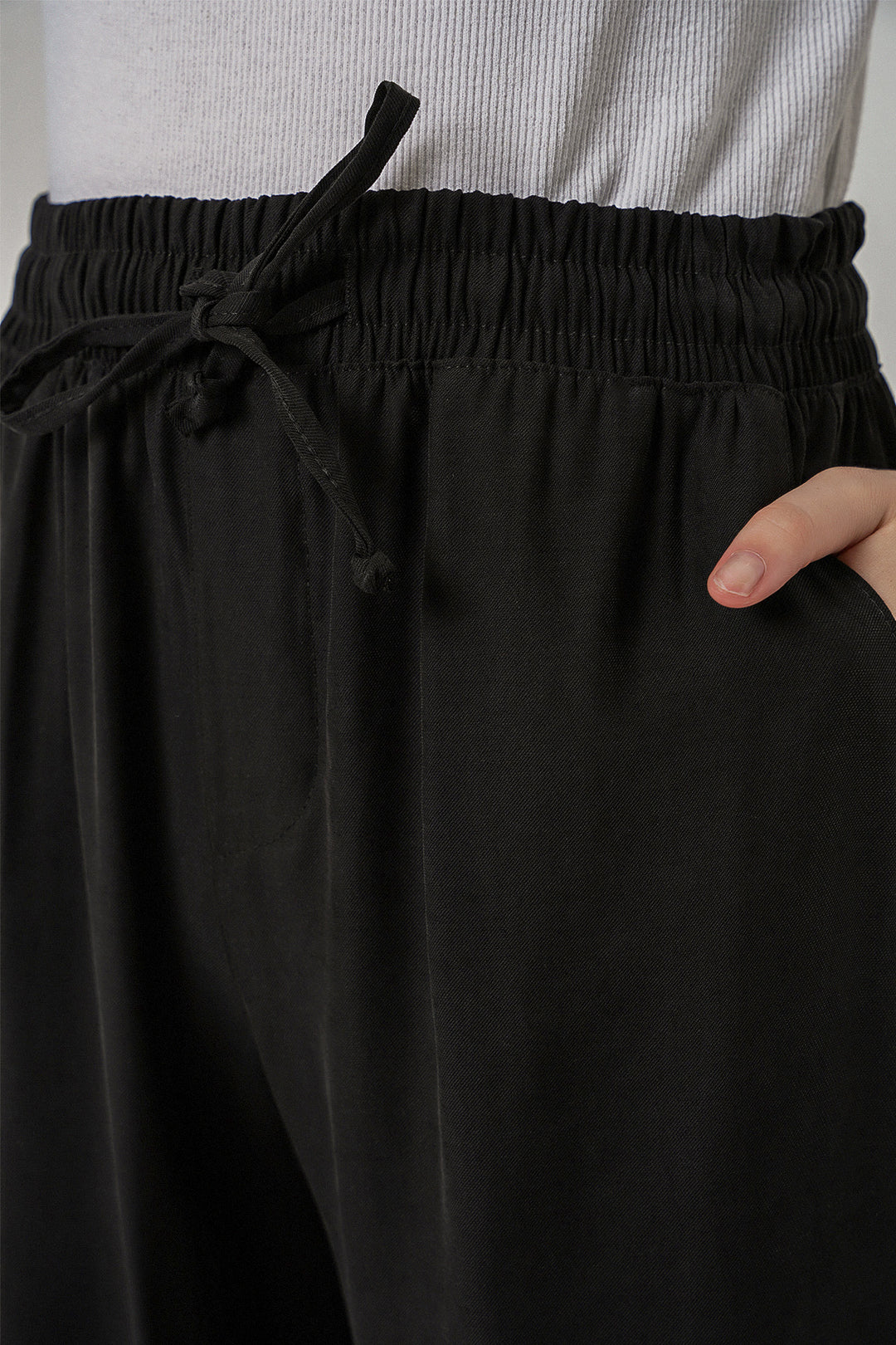 Bigdart Pantalon Femme Taille Haute Pattes d'Éléphant 30097 - Noir