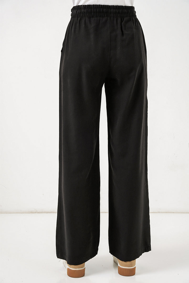 Bigdart Pantalon Femme Taille Haute Pattes d'Éléphant 30097 - Noir