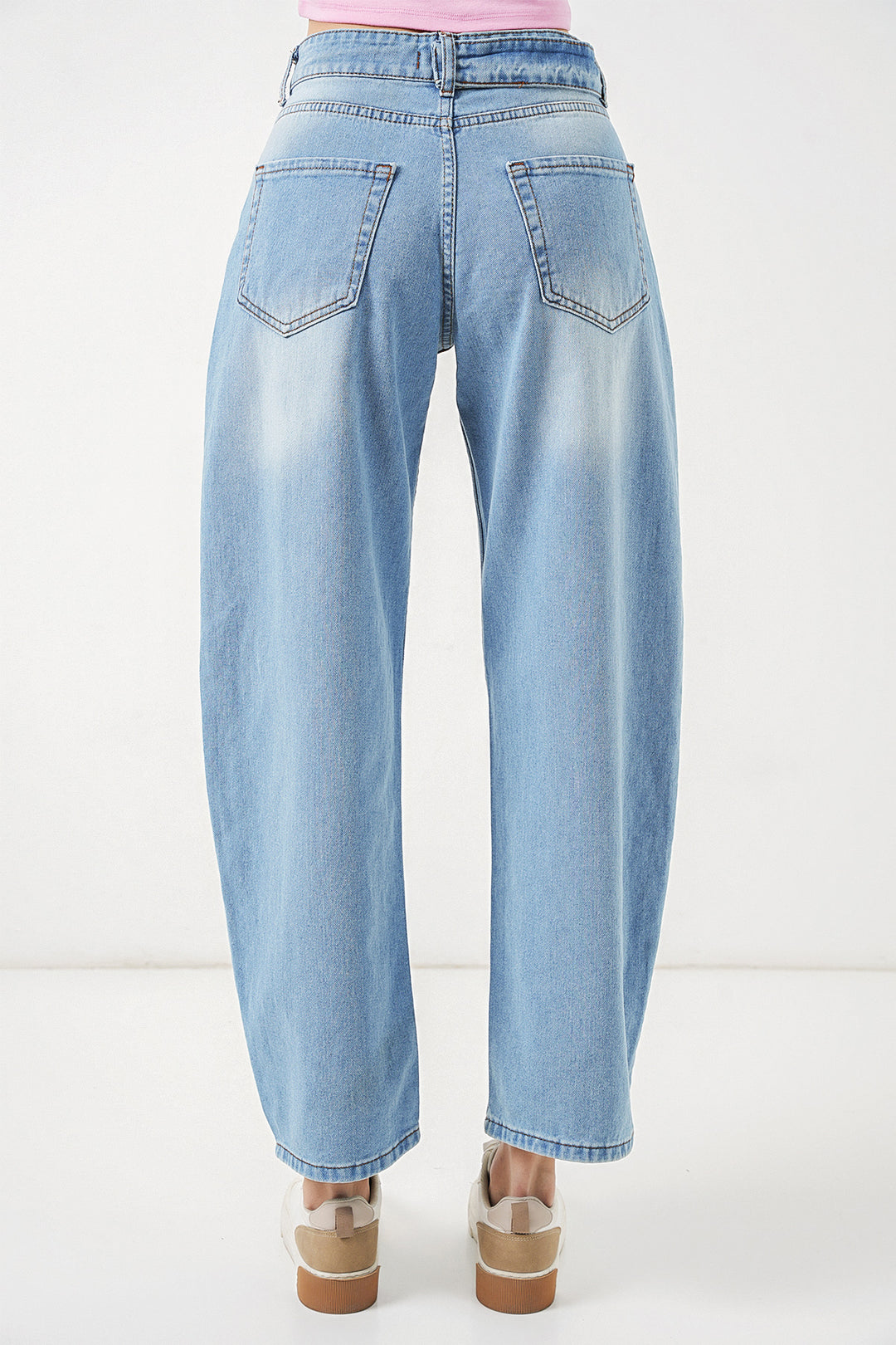 Bigdart Jean taille haute femme 30081 - Bleu clair