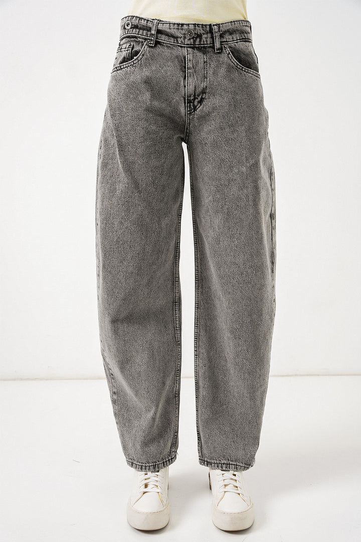 Bigdart Jean taille haute pour femme 30081 - Anthracite