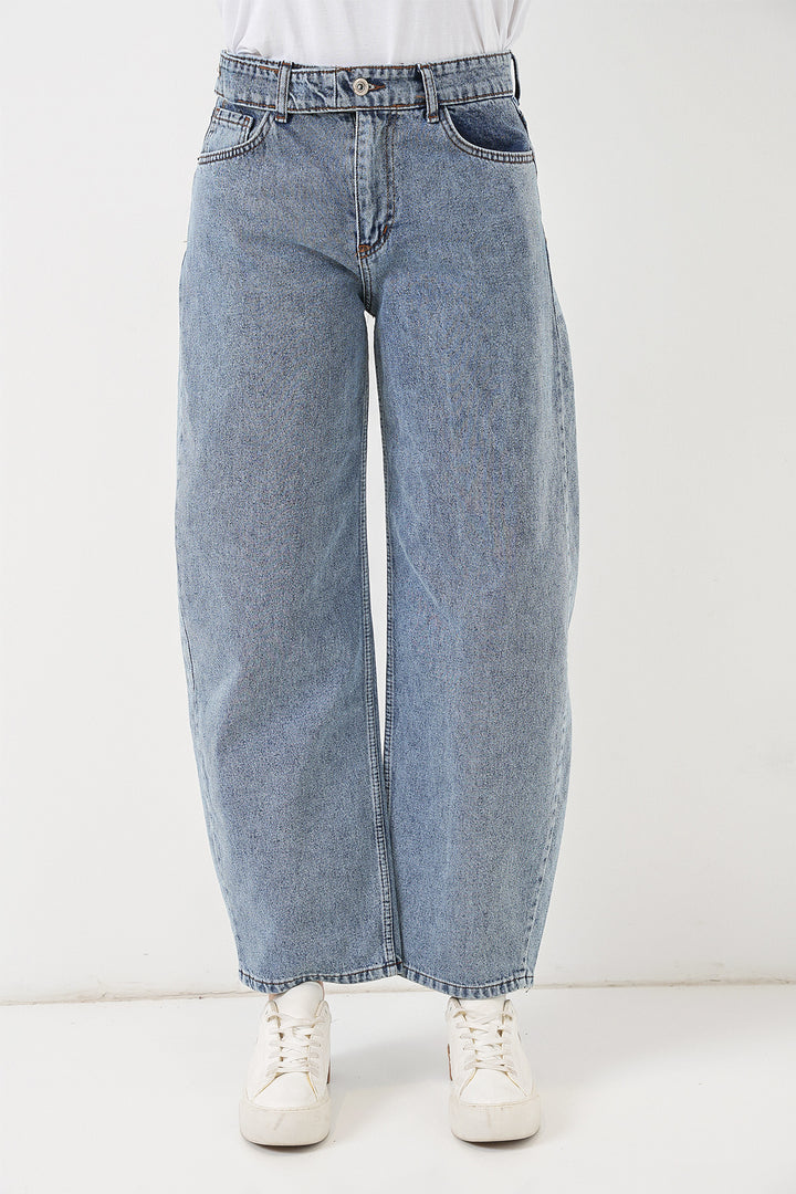 Bigdart Jean taille haute pour femme 30081 - Bleu