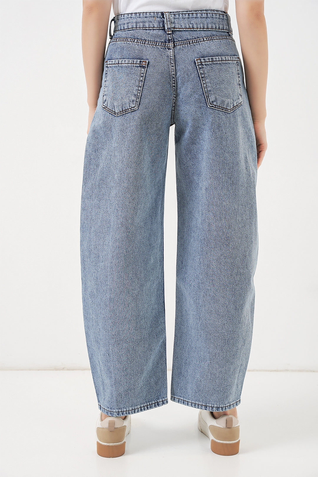 Bigdart Jean taille haute pour femme 30081 - Bleu