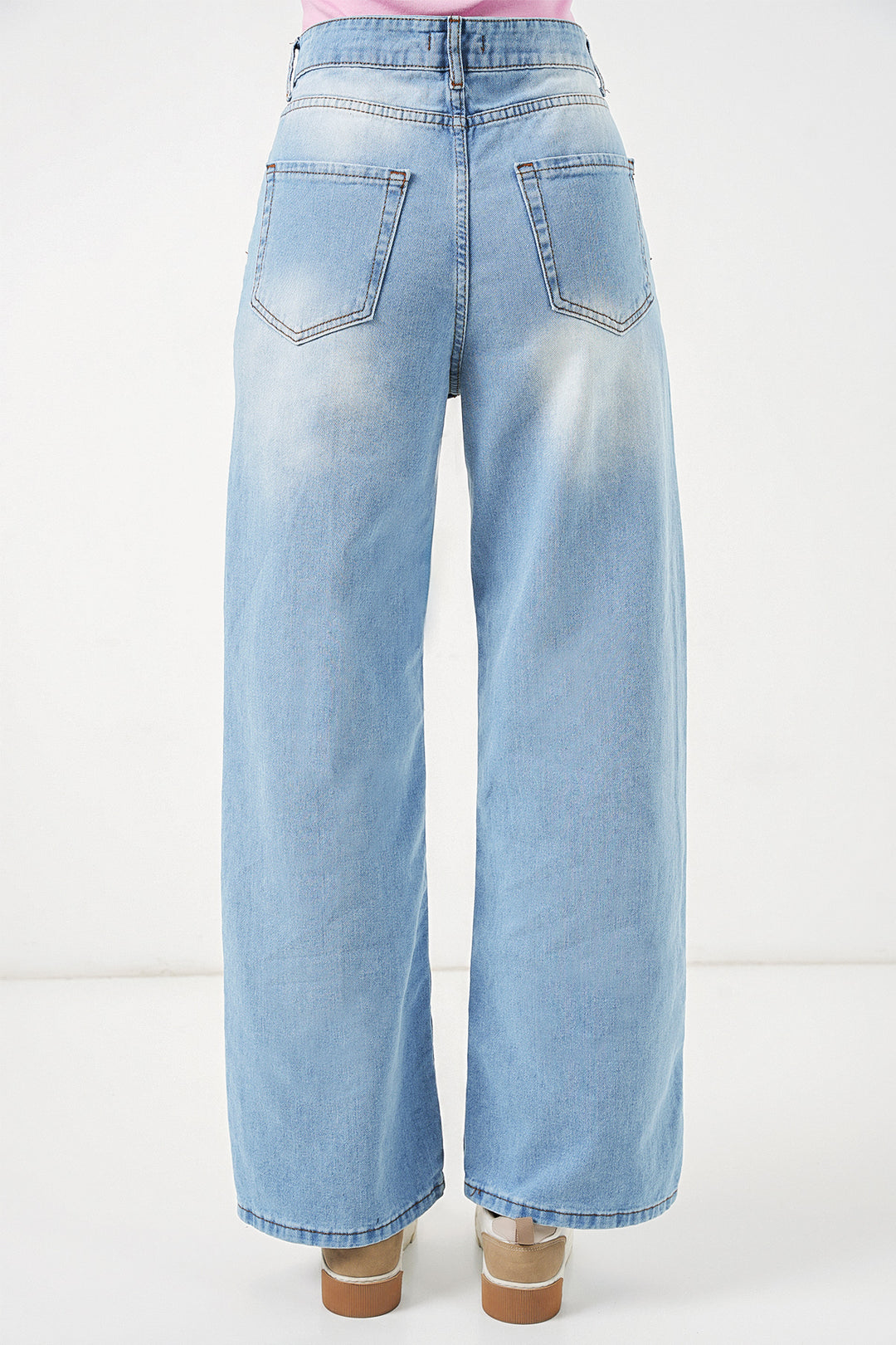 Bigdart Jean taille haute femme 30082 - Bleu clair