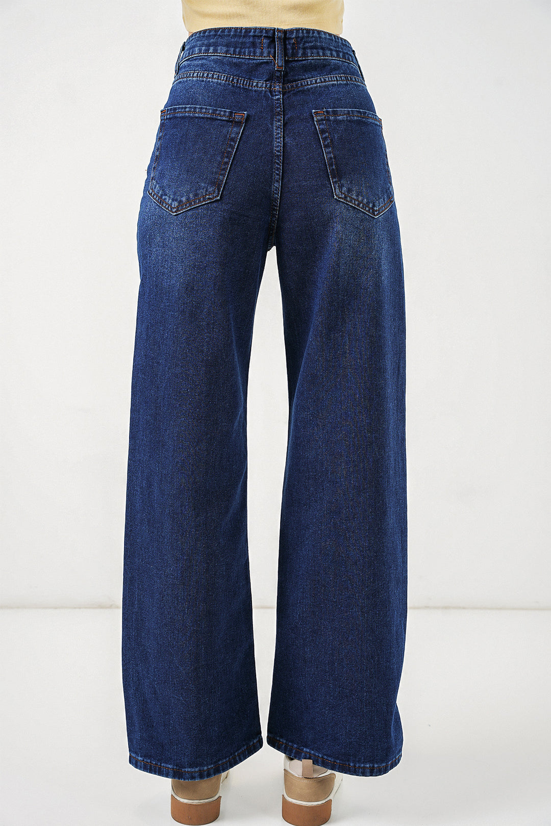 Bigdart Jean taille haute femme 30082 - Bleu marine