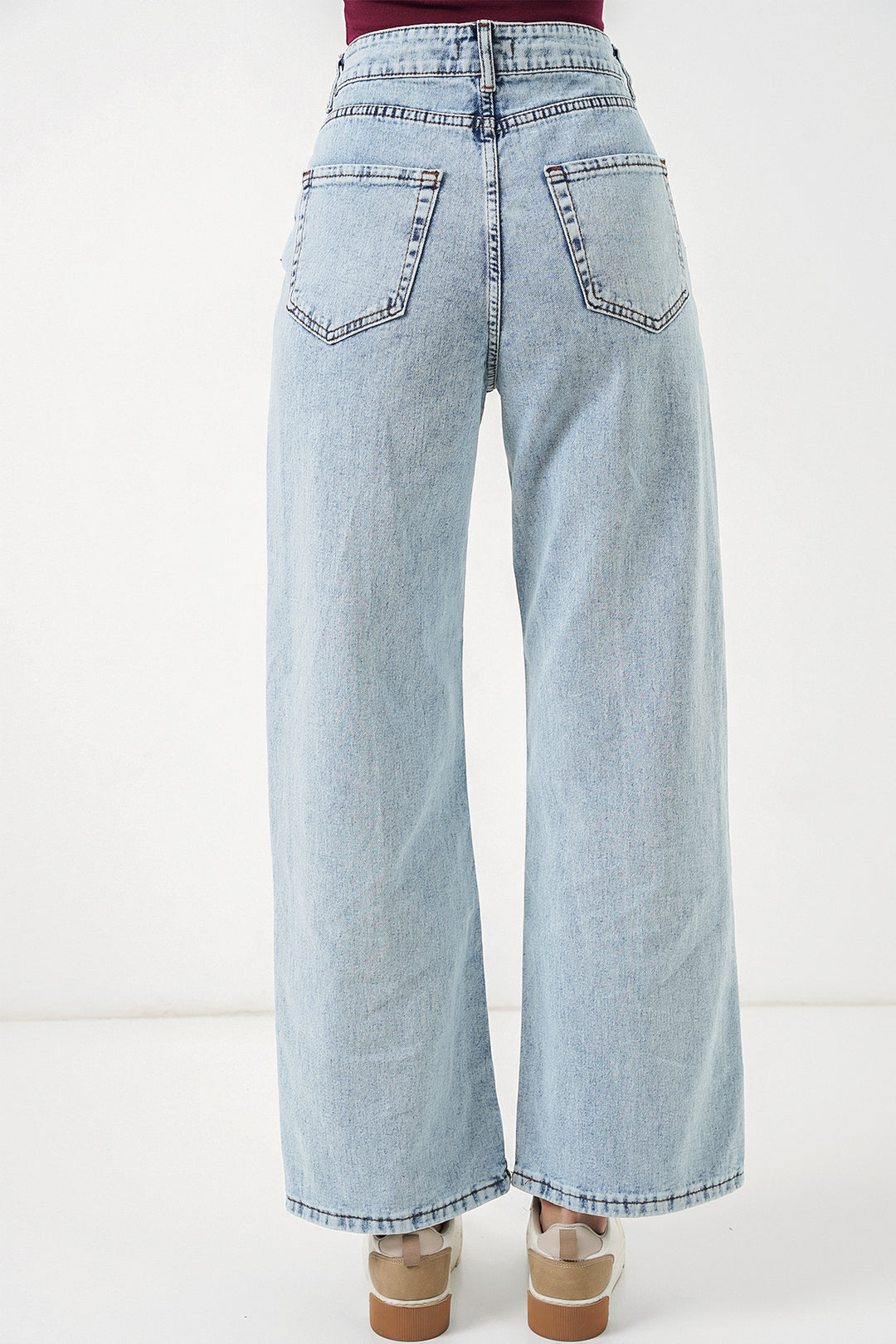 Bigdart Jean taille haute femme 30082 - Bleu