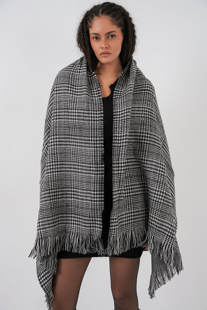 Bigdart Écharpe épaisse en tricot douce pour femme 15951 - Anthracite
