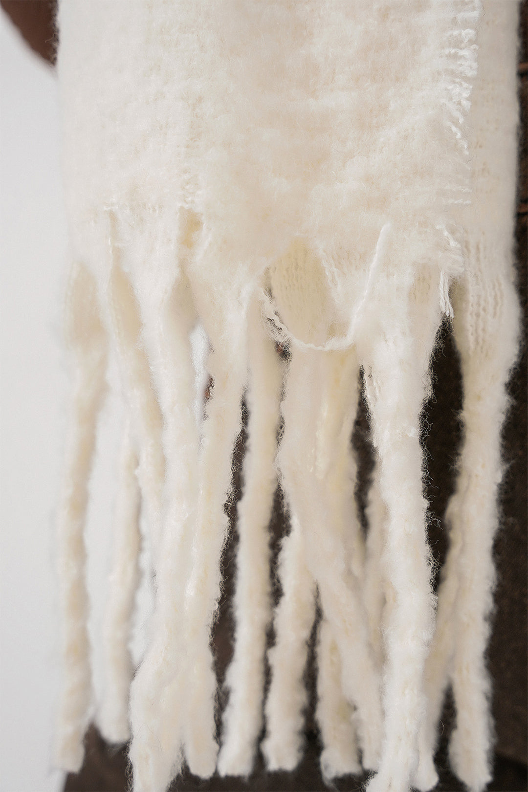 Bigdart Écharpe épaisse en tricot douce pour femme 15951 - Écru