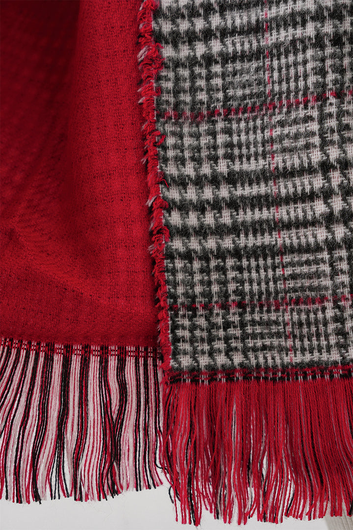 Bigdart Foulard épais en tissu doux pour femme 15951 - Rouge