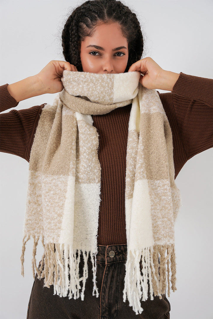 Bigdart Écharpe épaisse en tricot douce pour femme 15951 - Vison