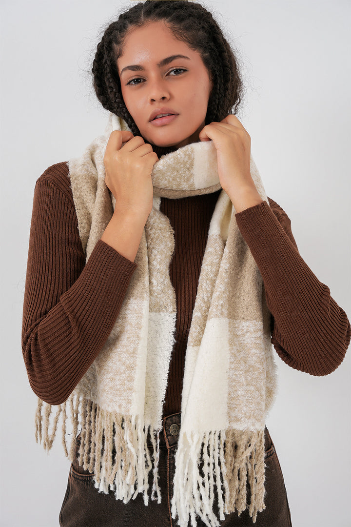 Bigdart Écharpe épaisse en tricot douce pour femme 15951 - Vison