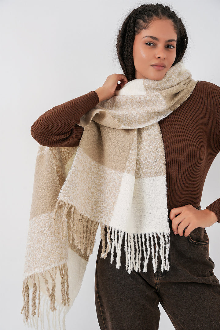 Bigdart Écharpe épaisse en tricot douce pour femme 15951 - Vison