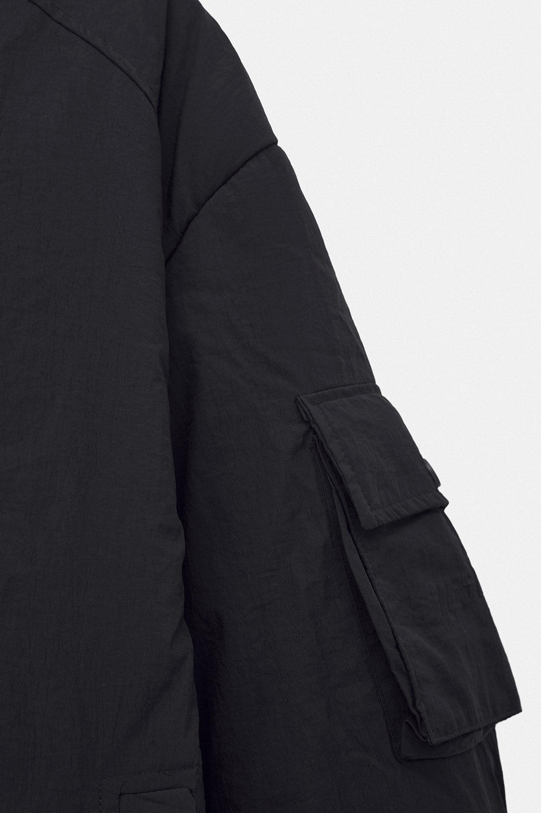 Giesto Doudoune asymétrique noire avec capuche - Noir
