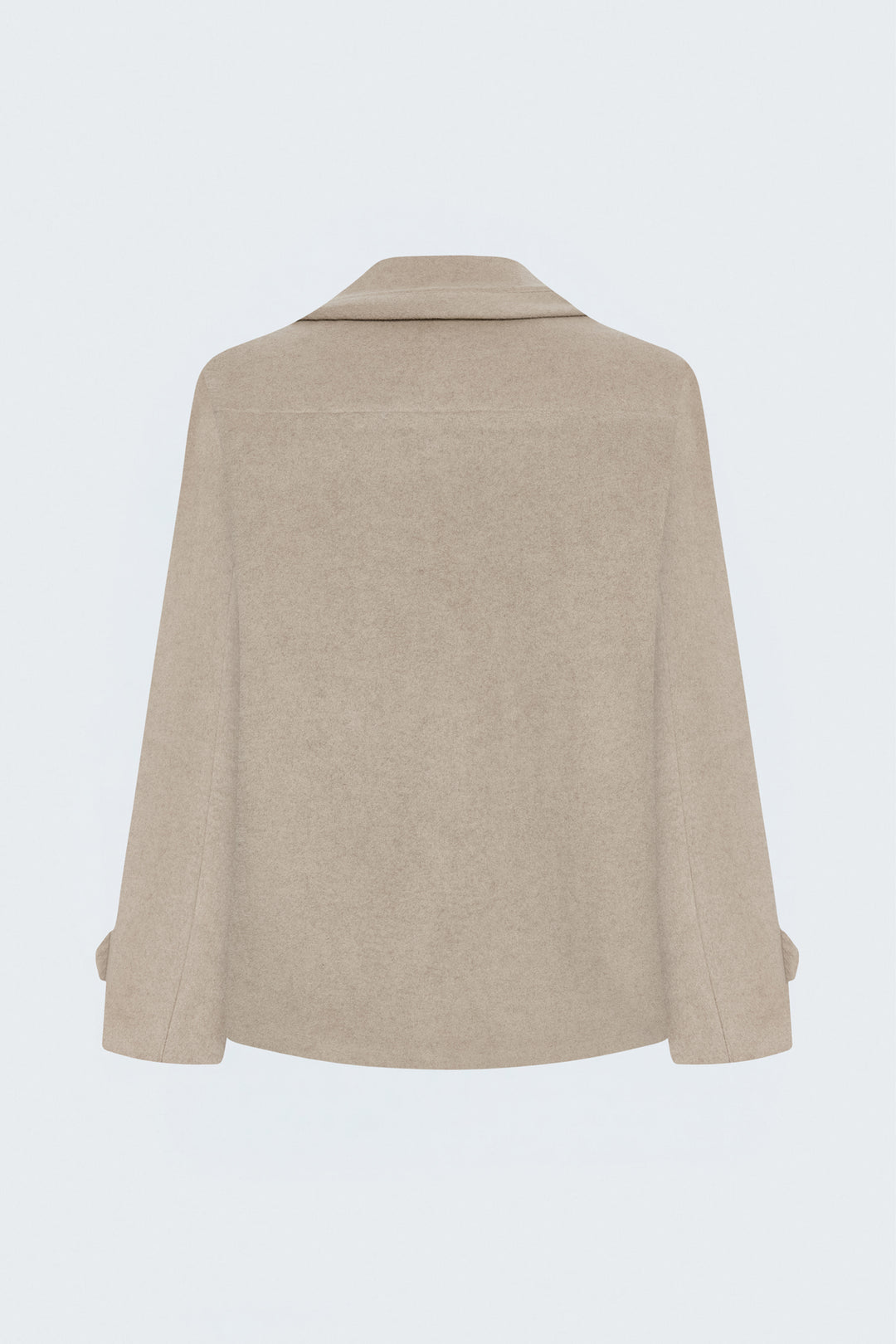 Sateen Manteau court en laine - Beige