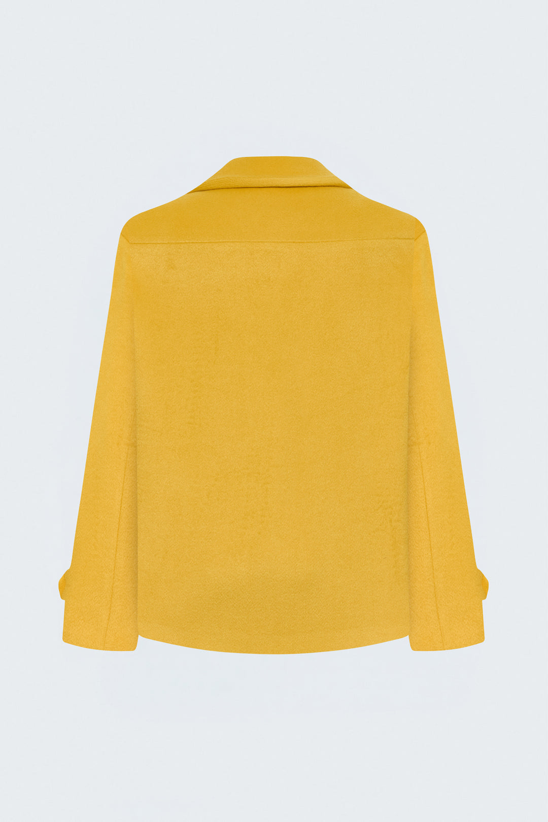 Sateen Manteau court en laine - Jaune