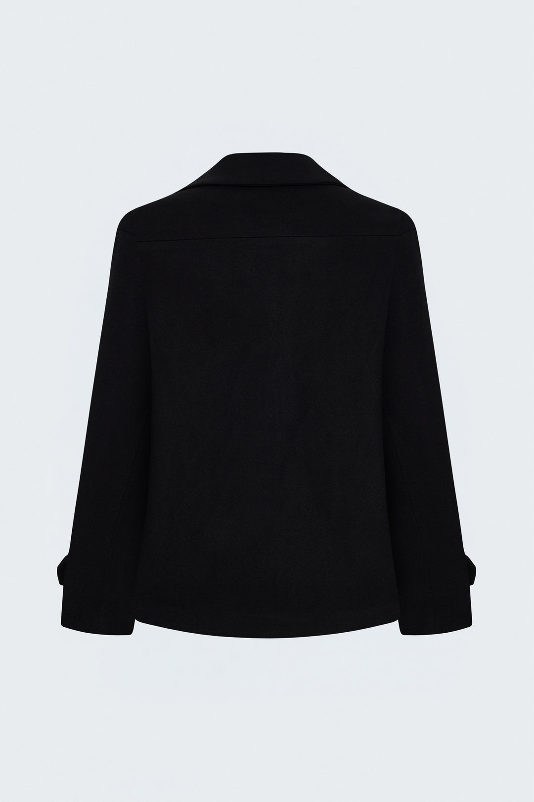 Sateen Manteau court en laine - Noir