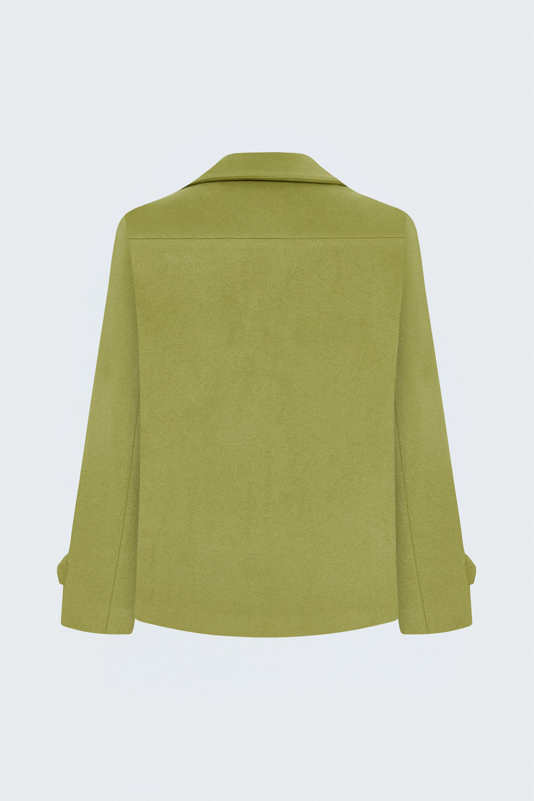Sateen Manteau court en laine - Vert
