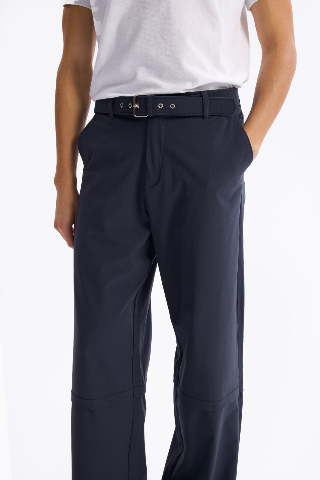 Giesto Pantalon Parachute Ceinturé - Anthracite