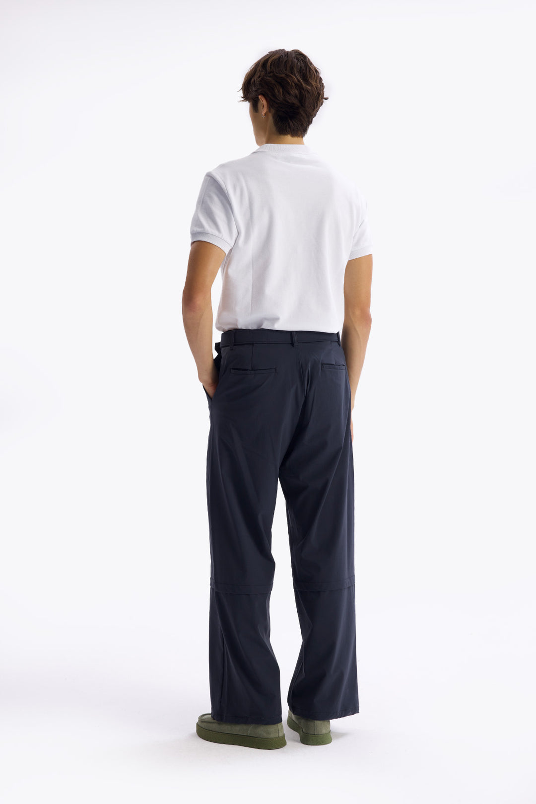 Giesto Pantalon Parachute Ceinturé - Anthracite