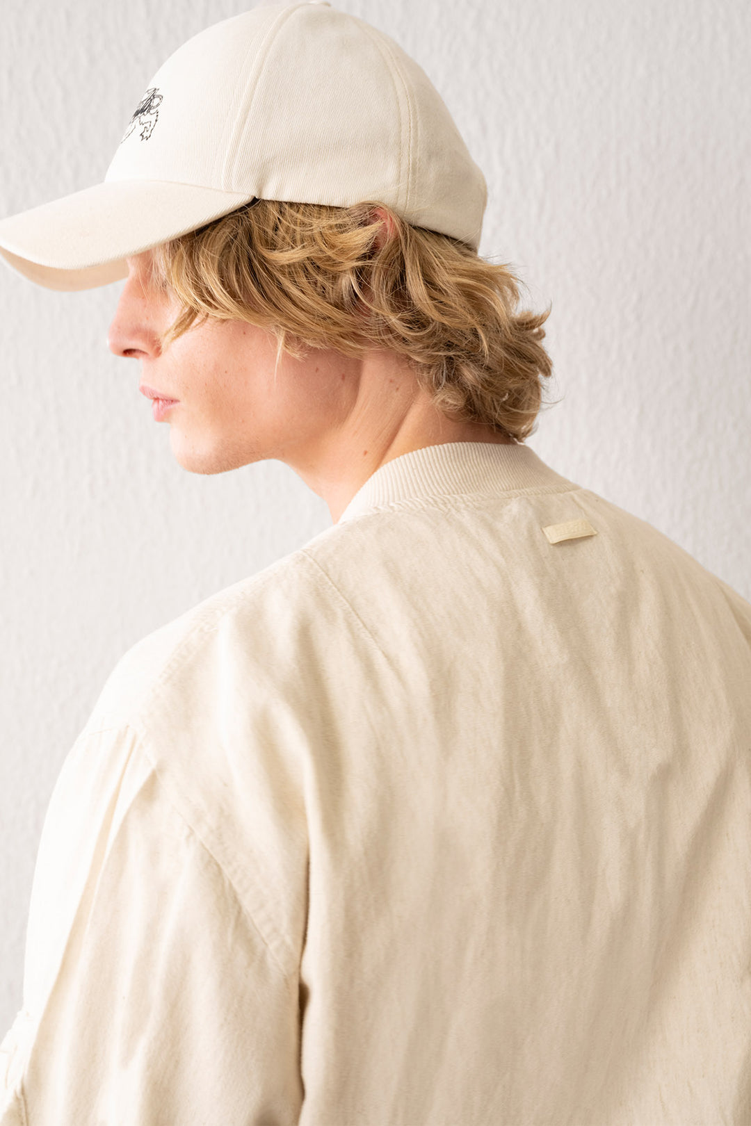 Giesto Veste Beige en Lin Bomber - Beige